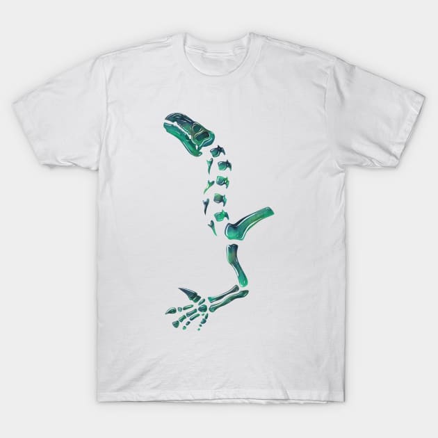 Opal Iguanodon Dinosaur T-Shirt by SakuraDragon